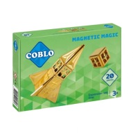 COBLO - Magnetická stavebnice - ZLATÁ -20 dílů