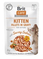 Karma Mokra Dla Kociąt Brit Care Cat Kitten Fillets In Gravy Łosoś 6 x 85g