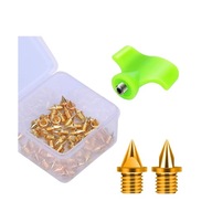 50Pcs Track Shoe Spikes Track and Field Running Spikes Track Spikes Gold
