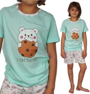 Detské pyžamo veľ.164 šortky DIEVČATKO medvedík