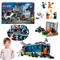 LEGO POLICYJNA CIĘŻARÓWKA Z LABORATORIUM KRYMINALNYM AUTOBUS POLICYJNY