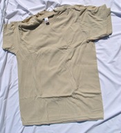wojskowy t-shirt koszulka LARGE US ARMY L 100% polyester tan piaskowy