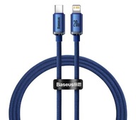 Kabel Przewód Baseus USB-C - Lightning Crystal 20W 1.2 metra Niebieski
