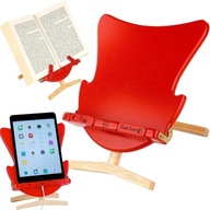 Egg Book Chair stojan pod knihu/tablet červený.