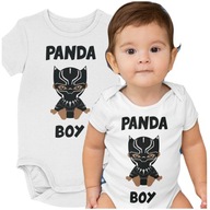 BODY NIEMOWLĘCE NA ROCZEK SUPER BOHATER PANDA BABY