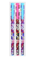 Guľôčkové pero Vinson Kvety farebné 0,7mm 3ks