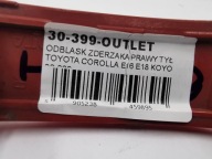 ODBLASK der stoßstange rechts heck TOYOTA COROLLA E16 E18 KOYO 30-399