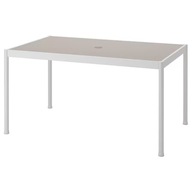 IKEA SEGERON Záhradný stôl biela/béžová 91x147 cm