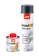 APP R-STOP antykorozyjny + APP podkład epoksydowy ciemnoszary SPRAY 500ml