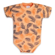 Body niemowlęce pomarańczowe w palmy 80
