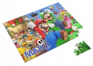 PERSONALIZOVANÁ PUZZLE SUPER MARIO A4 35 el. 2