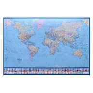 Ziemia Plakat biurowy Dekoracyjna mapa świata
