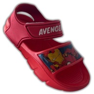 SANDAŁY PIANKOWE DZIECIĘCE CHŁOPIĘCE MARVEL AVENGERS LEKKIE BUTY 24/25