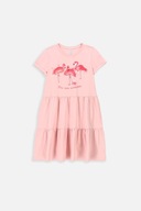 Šaty pre dievčatá 104 Ružové Bavlnené šaty Coccodrillo WC4