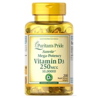 Výživový doplnok Puritan's Pride Vitamin D3 kapsule 200 ks.