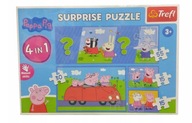 SUPRISE PUZZLE 4W1 ŚWINKA PEPPA PIG 91864 TREFL 3+