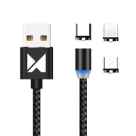 Wozinsky magnetyczny kabel przewód USB / micro USB / USB Typ C / Lightning