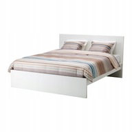 IKEA MALM rama łóżka wysoka 160x200 cm + dno BIAŁY