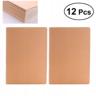 12 ks A6 Kraft Notebooky Kraft Brown Prázdne