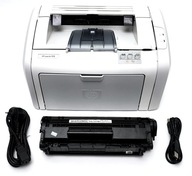 HP LaserJet 1018, (30-50K) stron, pełen toner 100%, kable