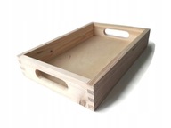 DECOUPAGE fa tálca 30x20 cm