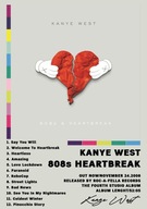 Kanye West 808s heartbreak Plagát Bez Rámu Obrázok s albumom Darček