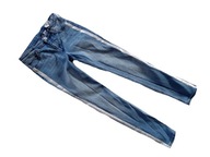 H&M jeansowe spodnie SKINNY FIT 152 BROKAT