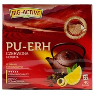 BIG ACTIVE PU-ERH herbata CZERWONA o smaku CYTRYNOWYM 40 TOREBEK