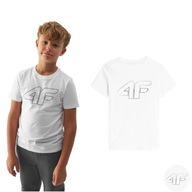 KOSZULKA CHŁOPIĘCA 4F T-SHIRT BAWEŁNA WF 164