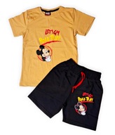 Komplet: tričko a šortky Let's go Mickey Mouse 104