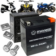 Akumulator żelowy motocyklowy MORETTI AGM MB12L-BS 12 V 12 Ah