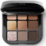 KIKO MILANO Glamour Multi Finish paleta 9 cieni do powiek 01 Earth Tones