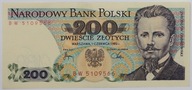 Banknot 200 zł 1982 rok - Seria BW