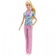 Barbie Kariera. DVF50 Lalka pielęgniarka z akcesoriami, jasnowłosa