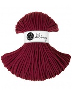 Bobbiny Sznurek Pleciony do makramy 5mm Wine Red