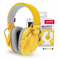 Chrániče sluchu náušníky pre deti od 5 rokov Alpine Muffy Yellow | Žltá