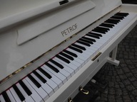 WYŻSZE PIANINO *** PETROF M115 *** BIAŁY POLIESTER