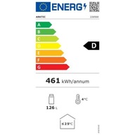 Lodówka chłodziarka barowa owa na napoje 1-drzwiowa 3 półki