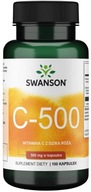 Swanson Vitamín C500 Šípka 100k. Imunita Voľné radikály Antioxidant