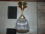 Art deco mosiężny plafon,lampa do hol,pokój