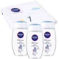 3 x NIVEA BABY OCHRONNA OLIWKA PIELĘGNACYJNA 200ML + Gratis Kocyk