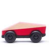 Bajo: drevené autíčko Poly-car červené
