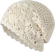 Dámska letná pletená čiapka ručne vyrobená čiapka