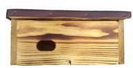 Drewniana budka lęgowa Typ J dla jerzyka opalana