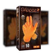 Nitrilové rukavice Grippaz 246 Orange' M
