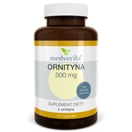 Ornityna L-ornityna 500 mg Medverita 120 kapsułek
