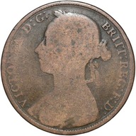 Wielka Brytania 1 one penny 1887 Wiktoria