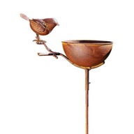 Záhradná napájačka pre vtáky s figúrkou na zapichnutie
