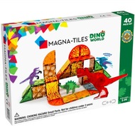 Dino World - Magnetické kocky 40 el. Magna Tiles