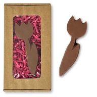 Csokoládé tulipán ajándék nőnapra tejcsokoládé 40 g